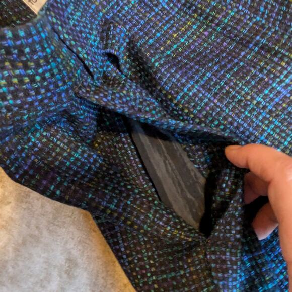 Tony Lambert Womens Sz 10 Dress Pants Dark Blue Black 27x30 Knit Vintage Ankle - Picture 6 of 10